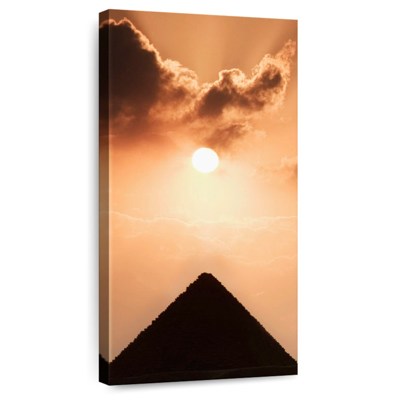 Silhouette de pyramide de Gizeh, H 24 po x l 12 po