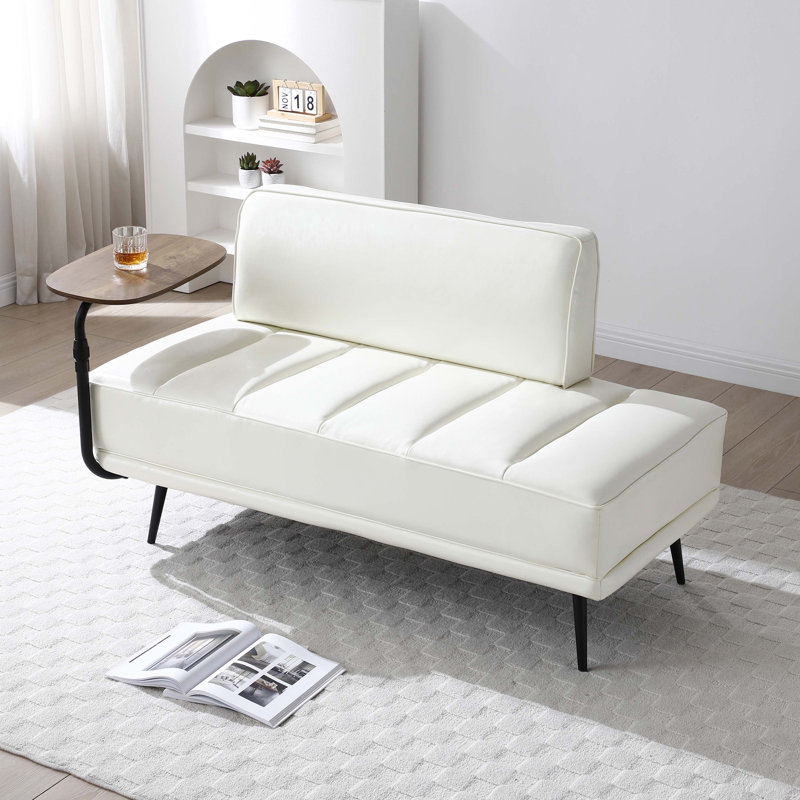 Banc rembourré 56,3 po, Beige