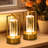 Rechargeable Cordless Table Lamp With 3 Colour Stepless Dimming, Portable Touch Control LED Crystal Desk Light For Bedroom, Office, Dining Table, Cafe And Camping
