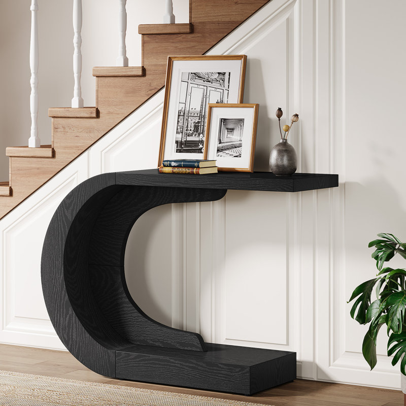 Console Wolbach de 43,3 po de style Wolbach, Noir