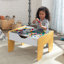 Table carrée 2-en-1