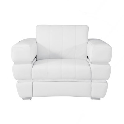 Chaise en cuir fleur