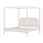 Modern Wooden Canopy Bed Frame With Headboard, 4-Post Platform Bed With Solid Wood Slats Support-131100501-131100504