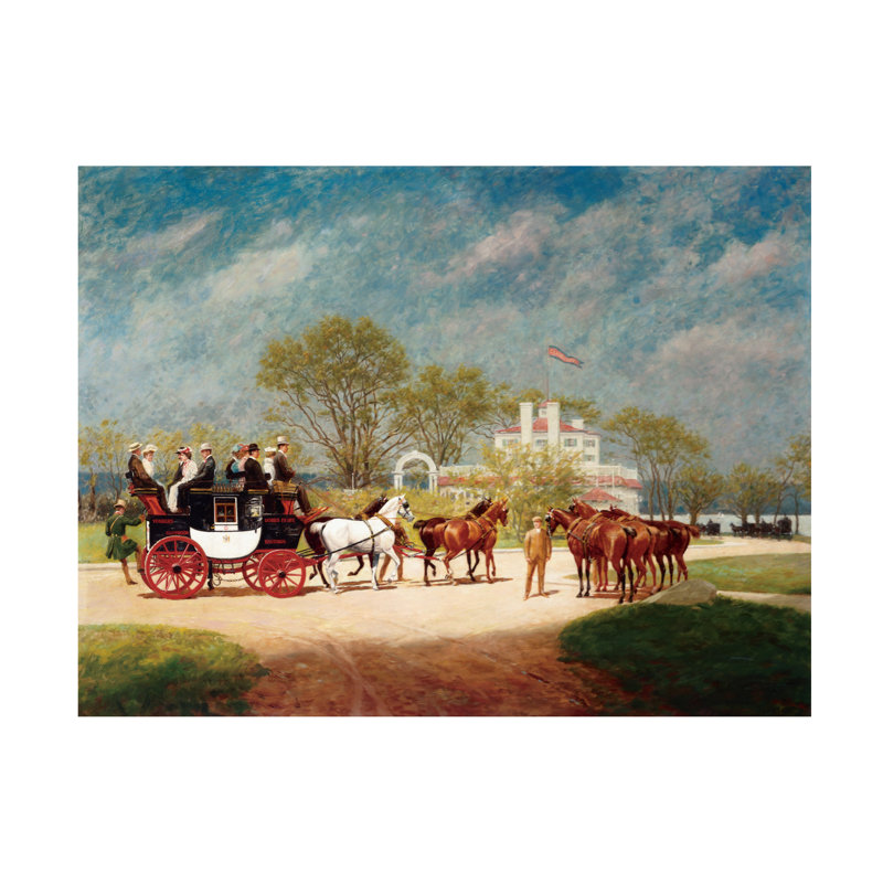 Art sur toile, Marcus Jules Horses, H 35 po x l 47 po