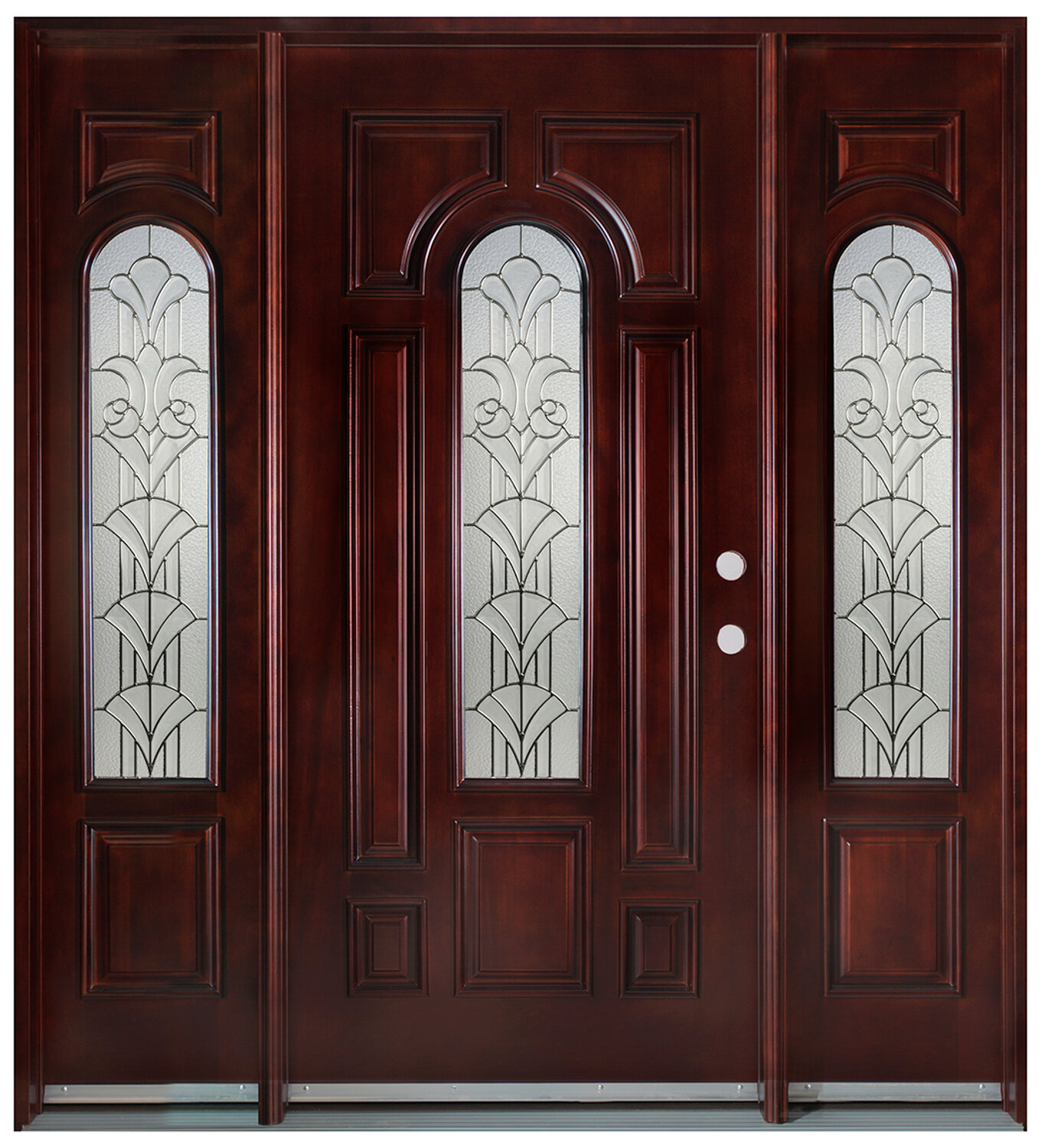 Door Destination 80'' Paneled Wood Front Entry Doors