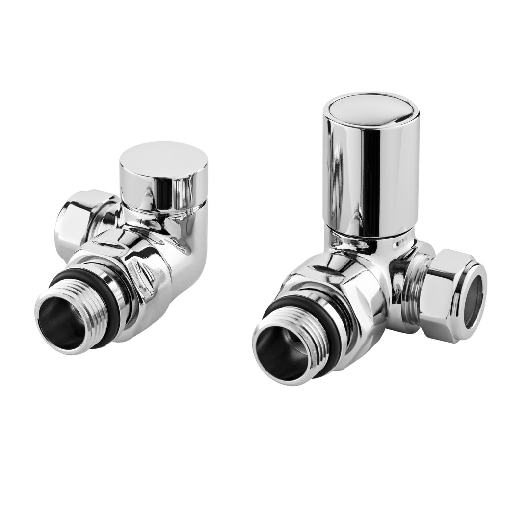 Corner Vertical 2 Piece Radiator Valve