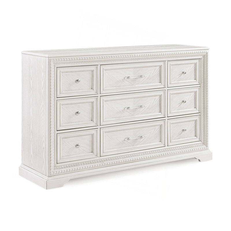 Meuble de rangement en bois avec commode à 6 tiroirs 1Pc