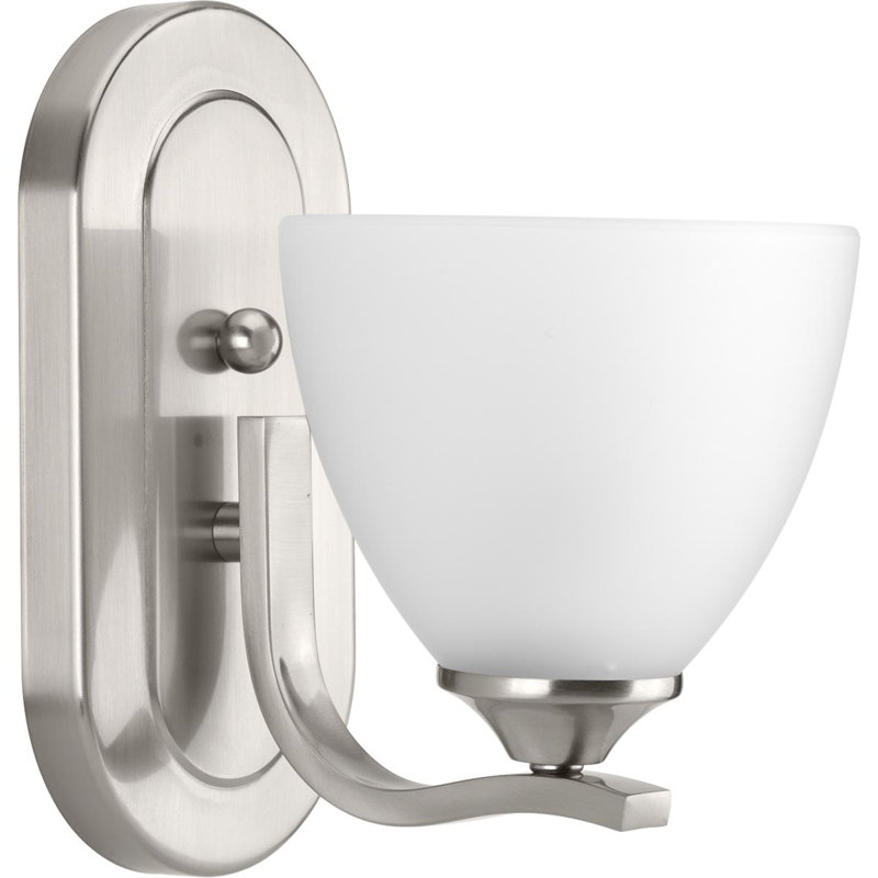Éclairage pour salle de bain à intensité variable 1 lumière Van Reipen, Nickel brossé