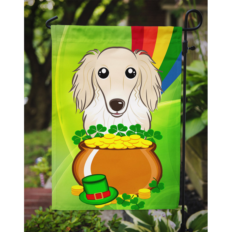 Drapeau de jardin Arella St. Patrick's, Teckel (crème)