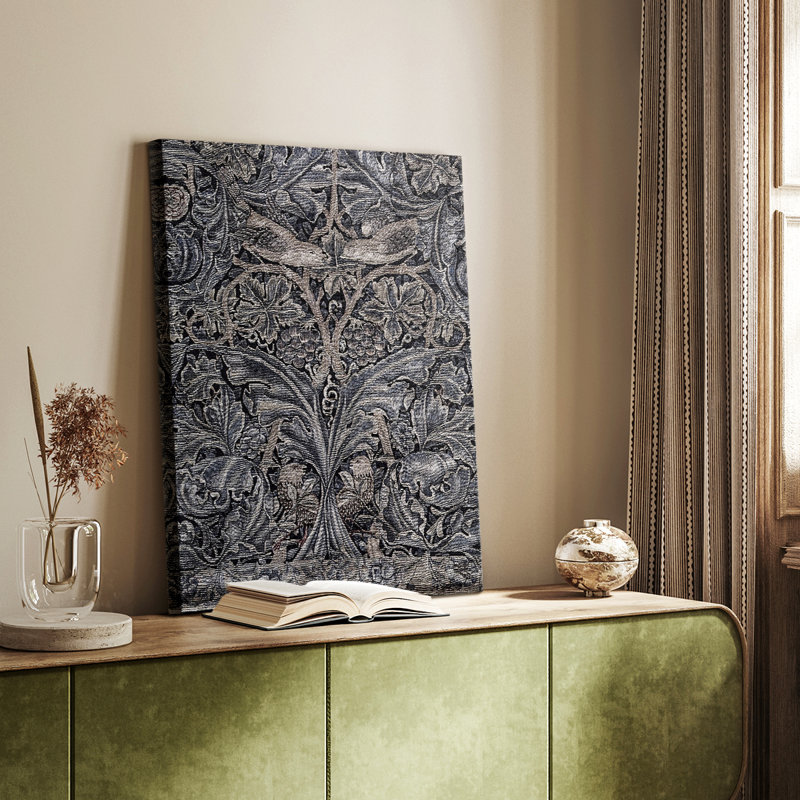 Reproduction abstraite rétro CLxxxx - galerie Cavas sur mesure, H 36 po x l 24 po