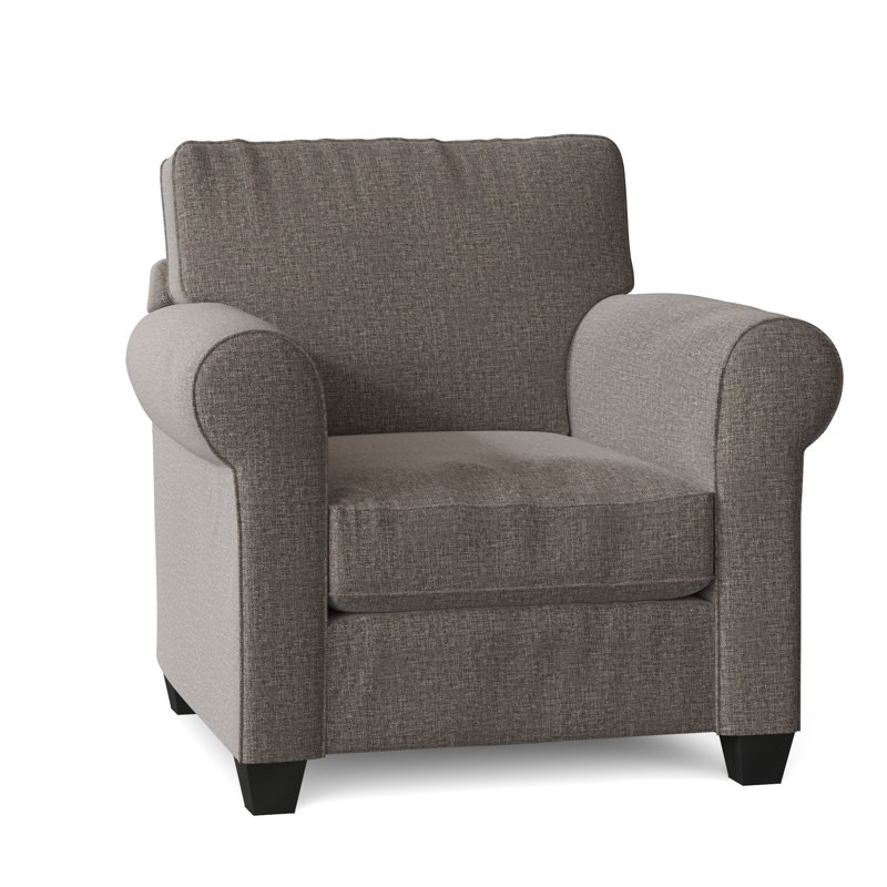 Fauteuil Putney, Tissage natté gris anthracite Drusky Sustain®