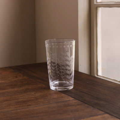 Glass Fern with Dots Drinking Glass Set