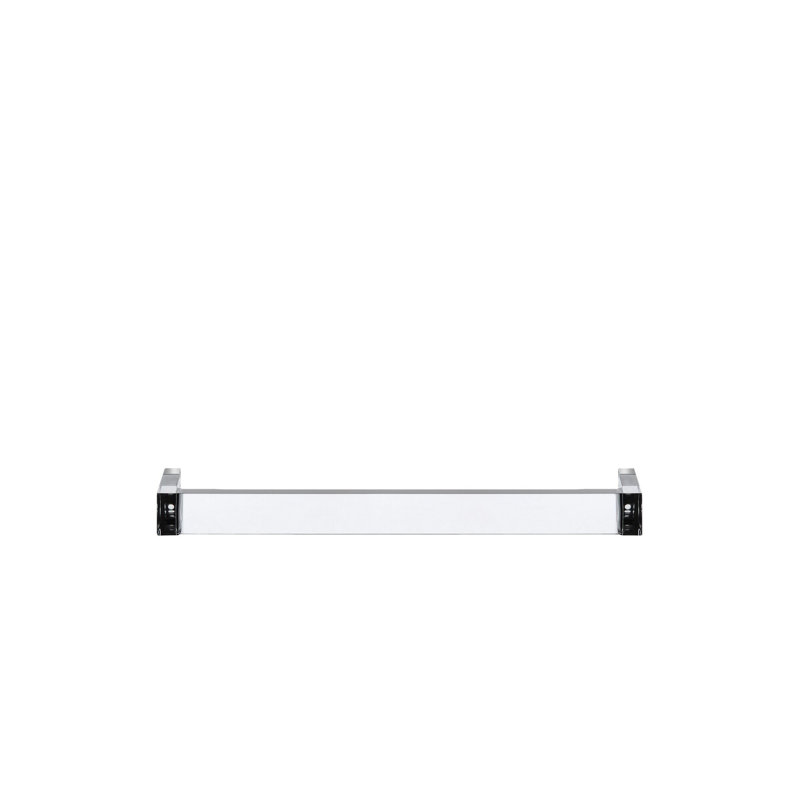Rail 1 Wall Mounted Towel Bar, Medium, Crystal