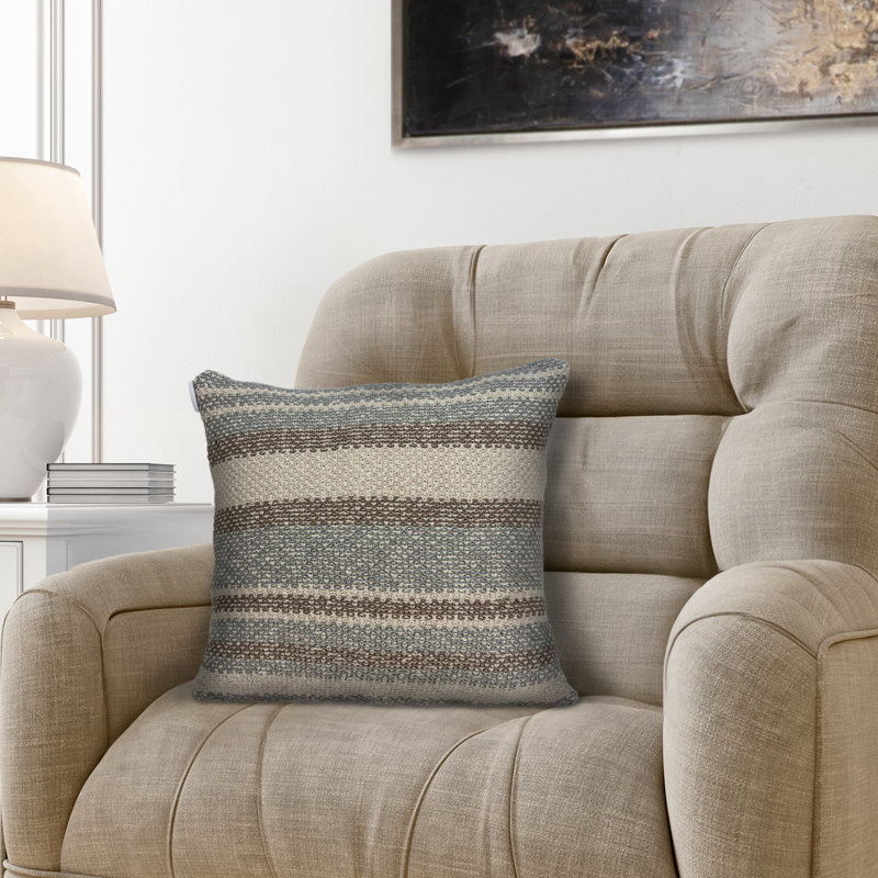  Coussin en coton, Polyester/ bourre en polyester, Beige