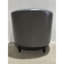 Fauteuil demi-tonneau luxueux en similicuir avec repose-pieds