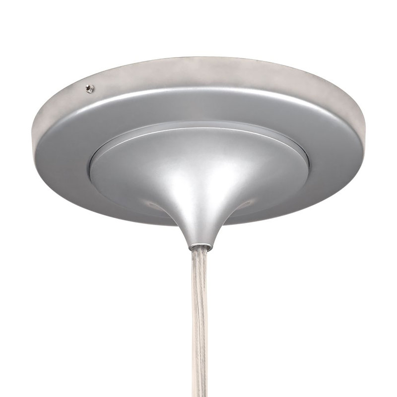 Luminaire suspendu en forme de goutte à 1 lumière Vibe, Glace, Chrome mat