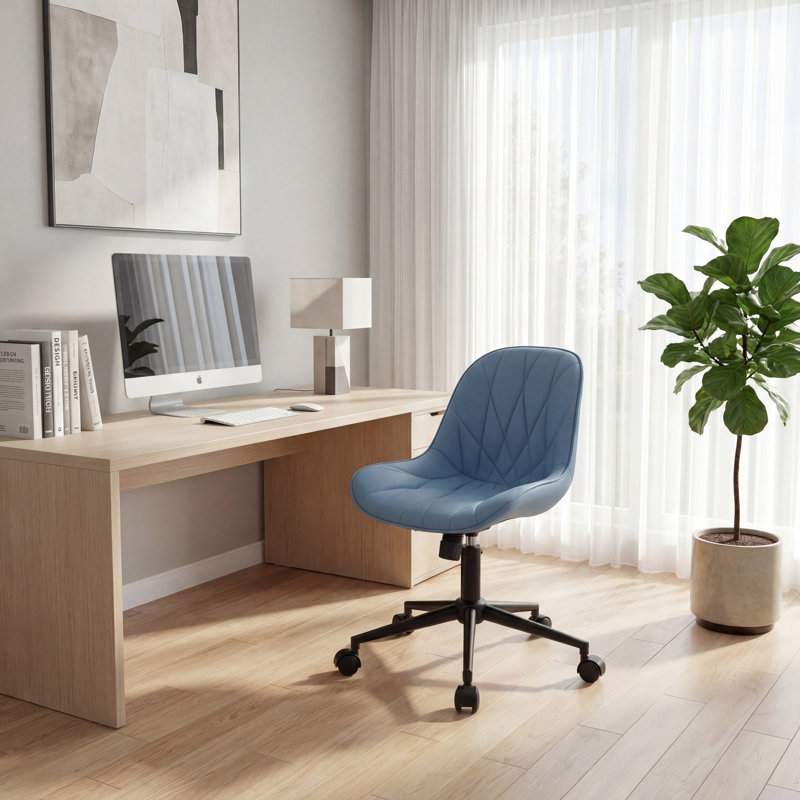 Fauteuil de bureau Darlaine, Bleu