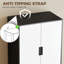 2 Door Wardrobe, Bedroom Home Clothing Storage Furniture Black