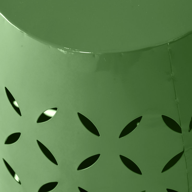 Table de bout en fer 12 po, Green