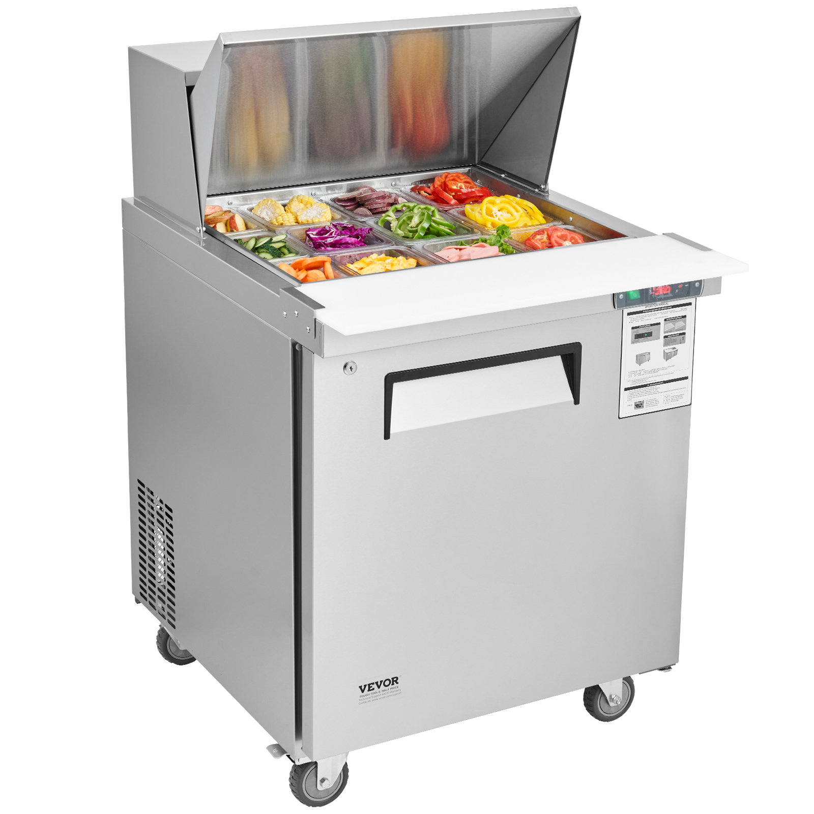 VEVOR 7.4 Cubic Feet Prep Refrigerator - 33'' | Fridge.com