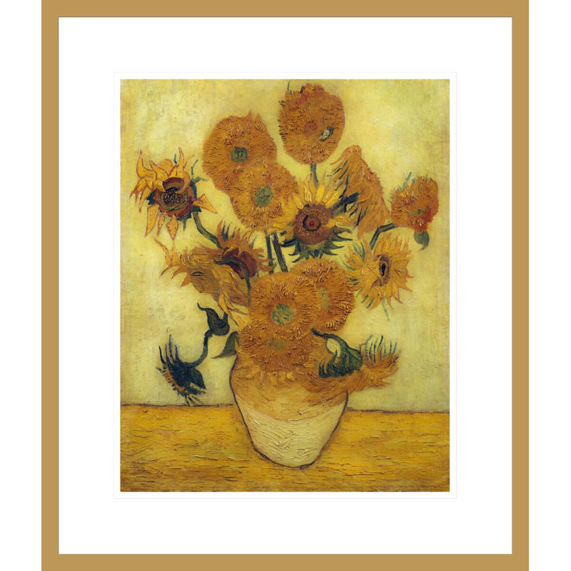 Tournesols par Vincent van Gogh, H 20,81 po x l 17,75 po