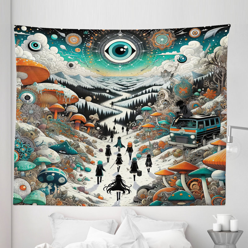 Tapisserie en microfibre, H 104 po x l 88 po
