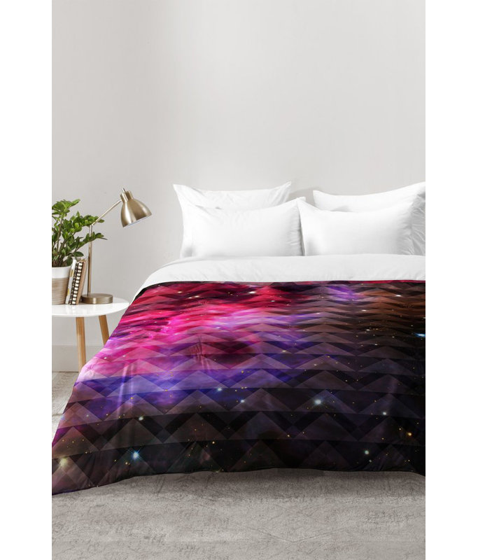 Ensemble d'édredon galaxie, Édredon pour lit simple TG + 1 taie décorative