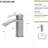 Modern Bathroom Sink Faucet - Lever Handles, 2.42 Lb Weight, 6.33" Depth 2.36" Package Height, 6.65" High-121617463