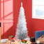 Arbre de Noël artificiel mince argenté 5 pi, 294 branches, assemblage sans effort avec support en plastique