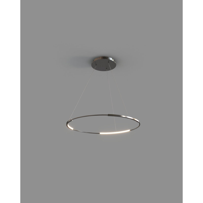 Spin 1 - Pendant - Chrome, Dark Matt
