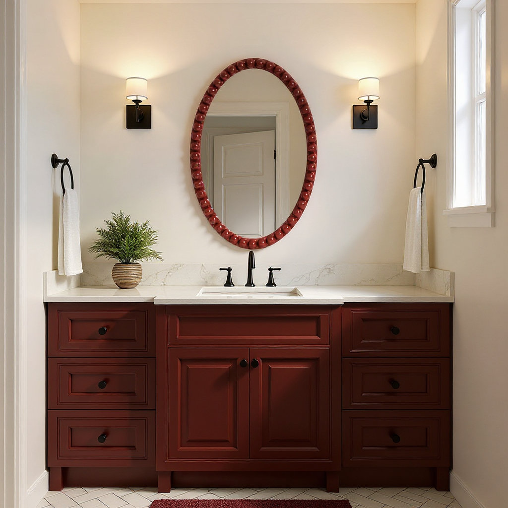 24" Mirror, Red