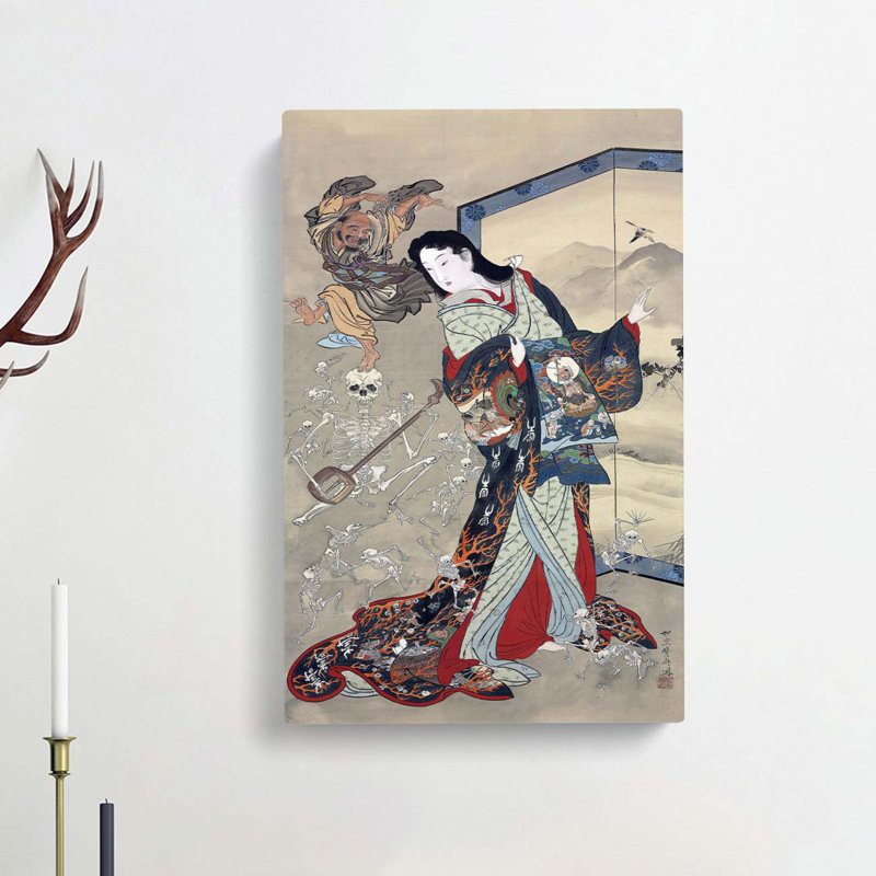 Hell Courtesan 1 Piece Wrapped Canvas Painting, 60cm H x 40cm W x 3cm D