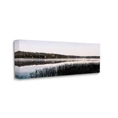 «Waterfront Reeds Landscape on Canvas» par Kim Allen, reproduction