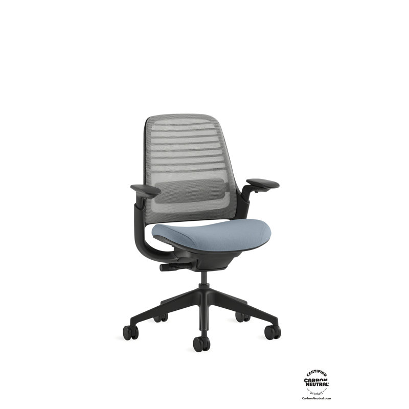Steelcase Series 1 with CarbonNeutral Product Certification, Gray, Blue, Carpet