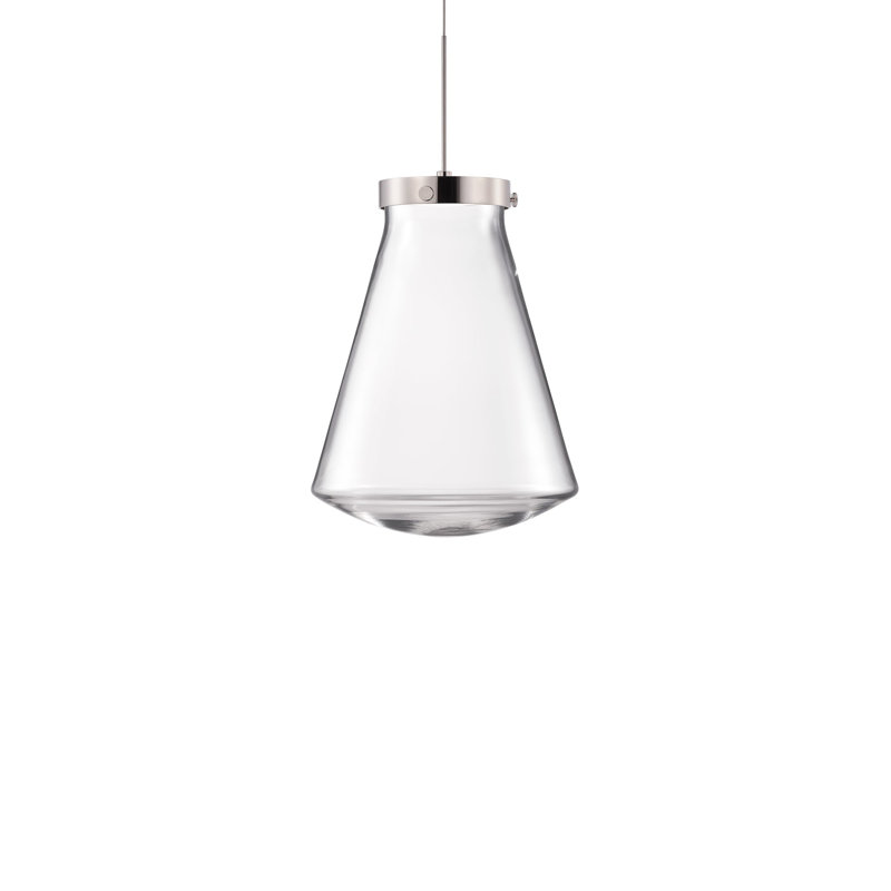 Flask 1 - Light LED Pendant, Clear, 121.5" H x 9" W x 9" D