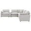 Canapé modulaire inclinable électrique brun chocolat 7 pièces Collins-418238867
