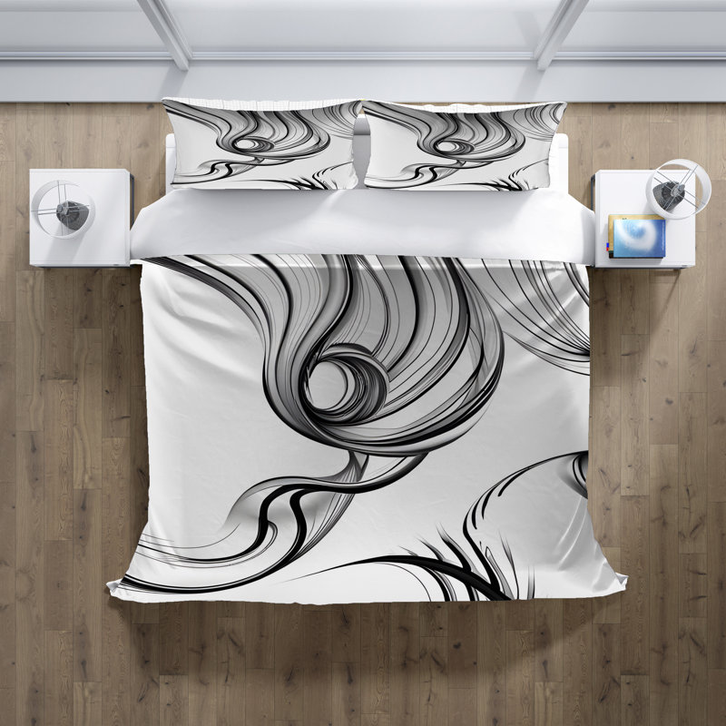 Abstract Duvet Cover, King Duvet Cover + 2 King Shams