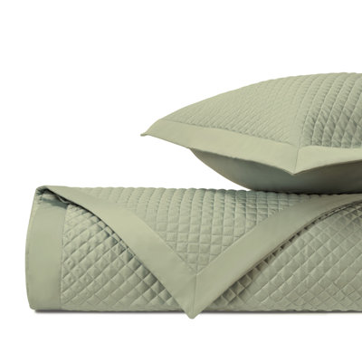 Diamond Quilted Sateen Coverlet Set