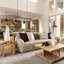 Brea Nesting Tables Toasted Burl Wood, Modern Space-Saving Accent Set