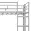 Lit mezzanine en métal avec 2 tablettes et un bureau-113317681-101953787