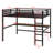 Metal Loft Bed With Power Outlet And LED Lighted-846881124