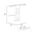 Système de placard Calveston 1 tiroir 4 tablettes noyer foncé