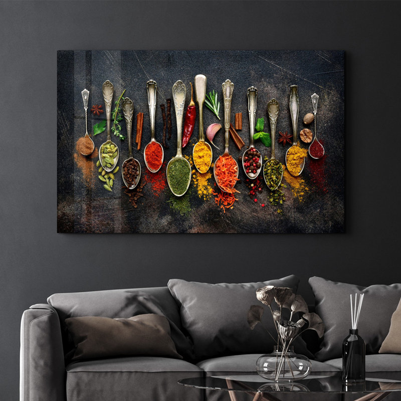 Peinture murale élégante en verre trempé 18,1 po x 28,3 po | 100% verre trempé, épaisseur: 0,16 pouce | Imprimé UV pour des couleurs éclatantes et une durabilité | Parfait pour la décoration intérieure et l'esthétique moderne