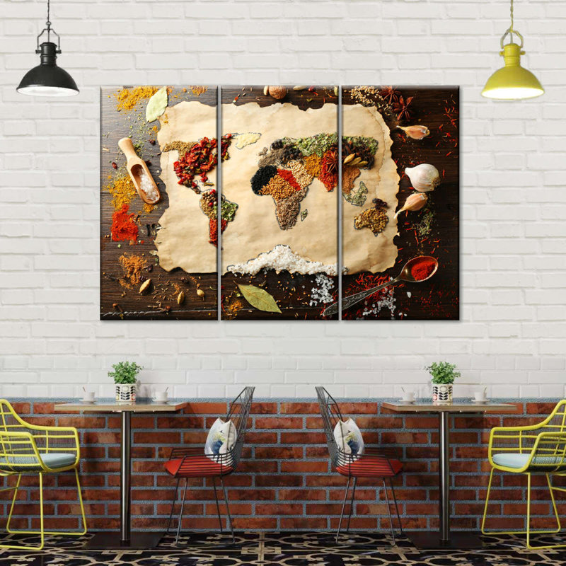 «World Spices», reproduction d'art sur toile, H 24 po x l 38 po x P 1,25 po