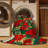 Machine Washable Botanical Green Area Rug-1007060035
