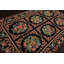 Tapis traditionnel noir en laine tissé à la main 6 x 9