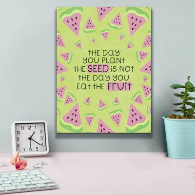 Toile épique Graffiti «Plant The Seed» par Club Daydream, 12 po x 16 po