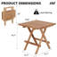 Ensemble de chaises Adirondack en teck avec table 5 pièces-1466997930