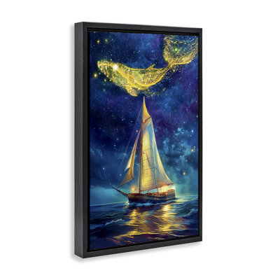 Cadre flottant Whale Constellation At Sea, design par Image World