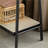 Coat Racks Solid Oak Wood with Black Rattan Shelves, Standing Clothes Rack | Black | Solid Wood